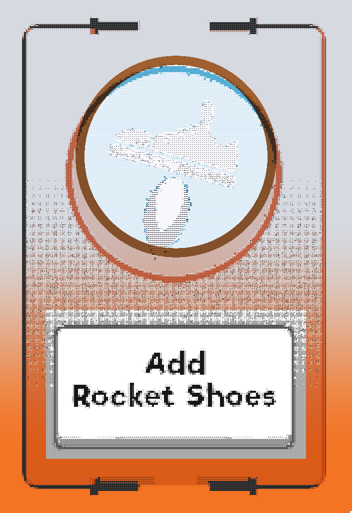 Add Rocket Shoes card artwork in Scarlet Skips